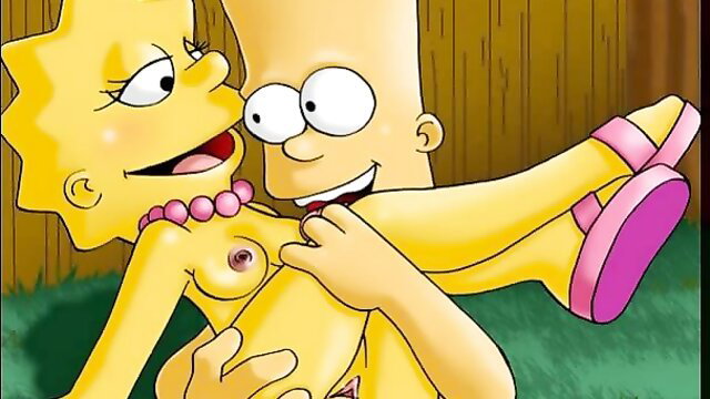 Bart Simpson fucking topless Lisa Simpsons hentai parody