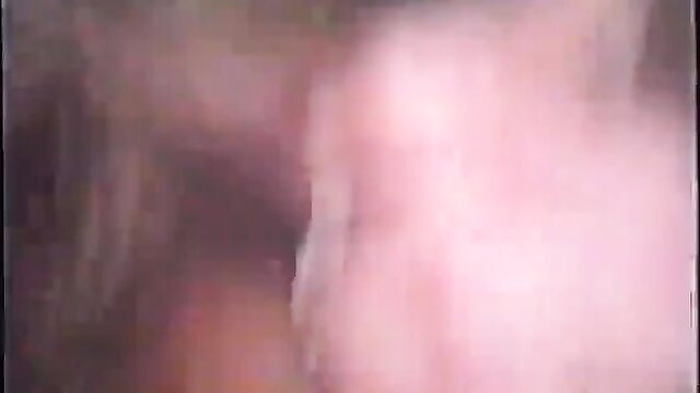 Retro homemade wife sucking meaty black cock closeup