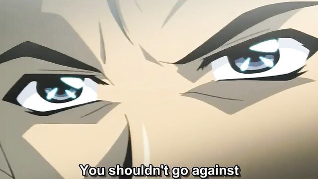 Intense close-up of stern anime eyes in JAV episode thumbnail