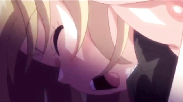 Blonde hentai girl with star pasties in Sex Slave Academy closeup