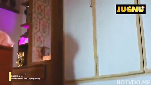 Indian babe in pink lingerie poses sexy in Room No 69 Episode 3