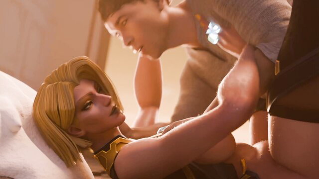 Emma Frost blonde mutant fucked missionary by stud in lingerie