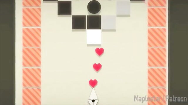 2D hentai anime hearts falling toward pussy in Maplestar compilation