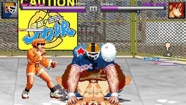 Azumi Hojo in orange prison jumpsuit vs massive football player Brian in JAV fight sex