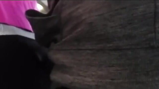 Guy groping big black ass in public upskirt video