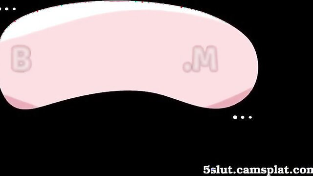 Cute pink anime girl with B.M. text in erotic thumbnail