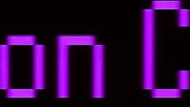Purple pixelated 'ONC' text on black background, cryptic adult teaser