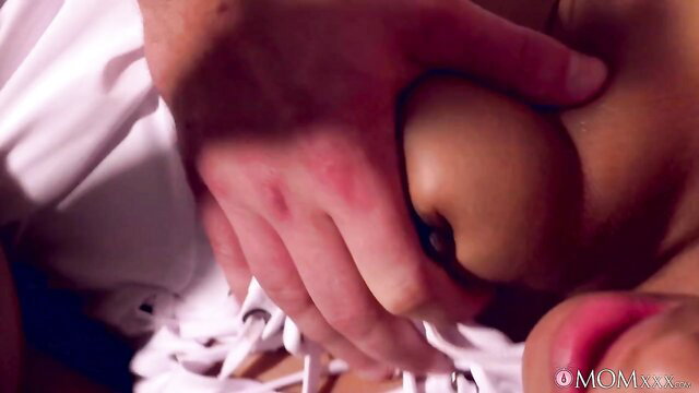 Martin Gun groping massive ebony tits in wild passion