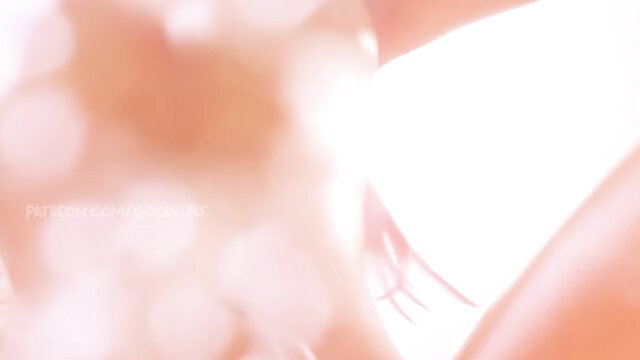 Blurry pink erotic loop thumbnail of nude woman Julia relaxing sensually