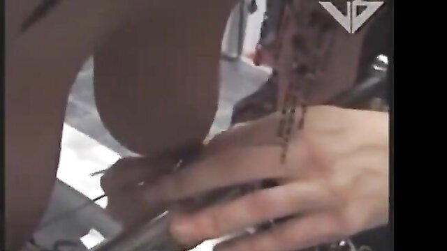 Short hair girl endures nipple torture and whipping BDSM pain play