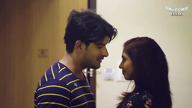 Indian busty MILF in intimate closeup with handsome guy