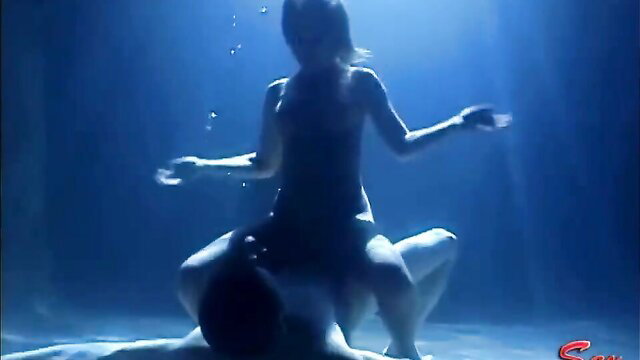 Jaelyn Fox riding cock underwater in pool sex scene