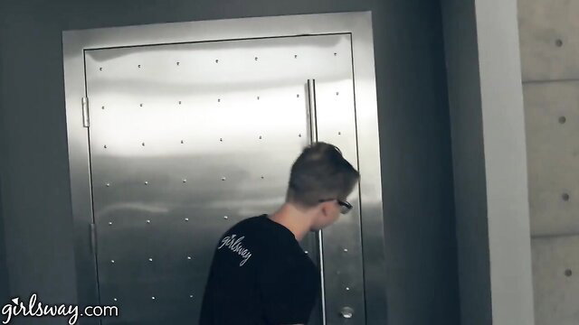 Alina Lopez and Kendra Spade near steel door in teaser scene