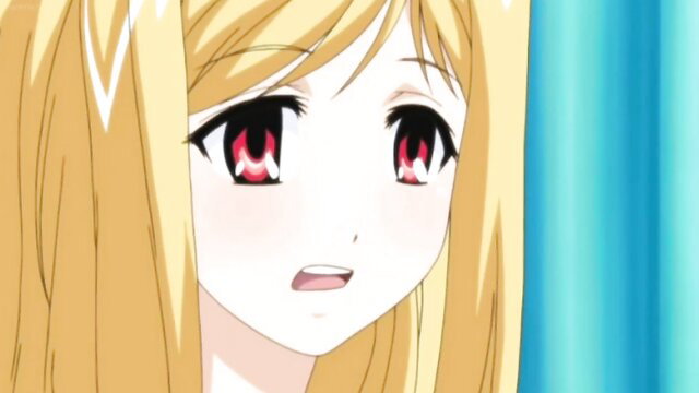 Blonde anime girl with huge tits and red eyes in Booby Life Ep.2 hentai thumbnail