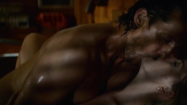 Anne Hathaway nude kissing sweaty hunk in Serenity 2019 sex scene