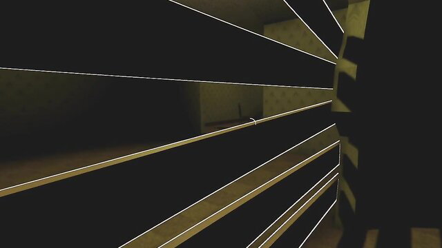 dark corridor with lights, scp-themed adult content