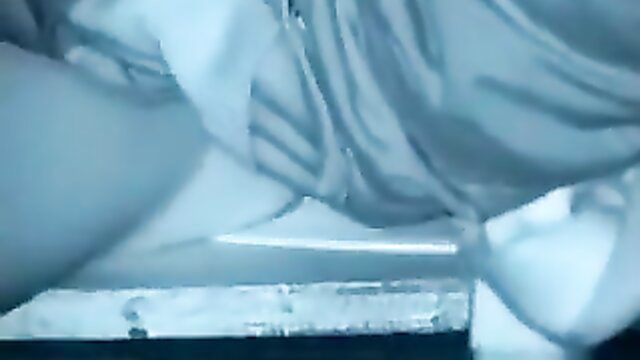 Asian couple outdoor sex with white dress pulled up, intense action