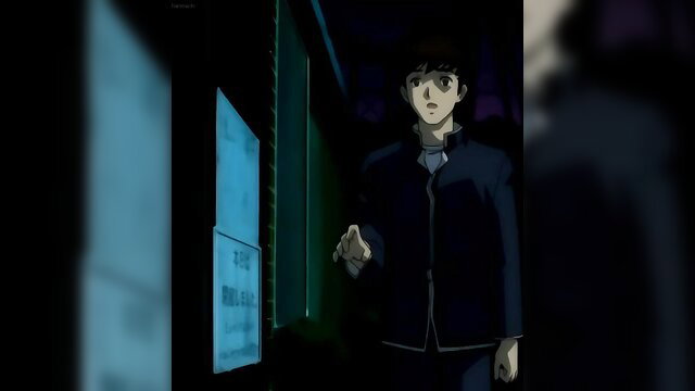 Cute black-haired anime magical girl in school uniform pointing seductively, Sexy Magical Girl Hentai Ep.3