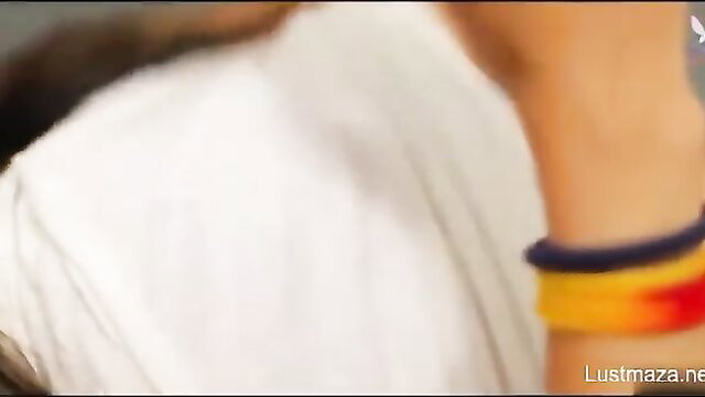 Indian Litti Chokha babe in white top, colorful wristbands, Fliz Movies web series