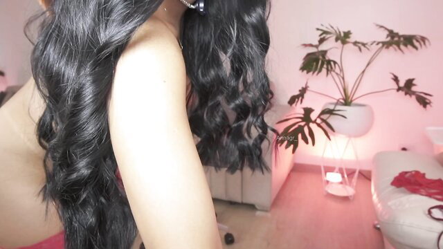 Annagr_ topless latina with big boobs and long black hair