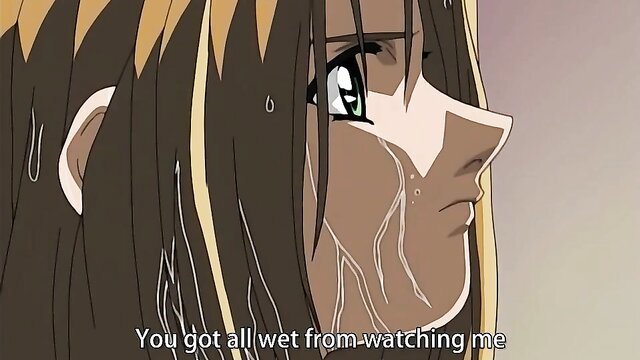 Night Shift Nurses anime hentai girl with wet teary face smirking seductively