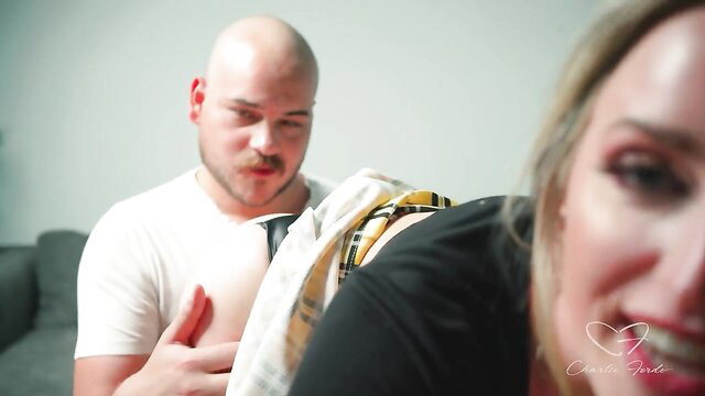 Charlie Forde audition oral on Woody Alyx in hot lesbian scene