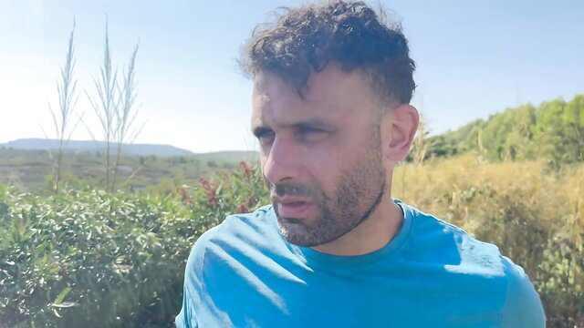 Emmanuel Torquemada, handsome bearded stud outdoors