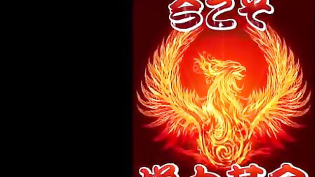 Fiery phoenix JAV babe in red lingerie, seductive pose