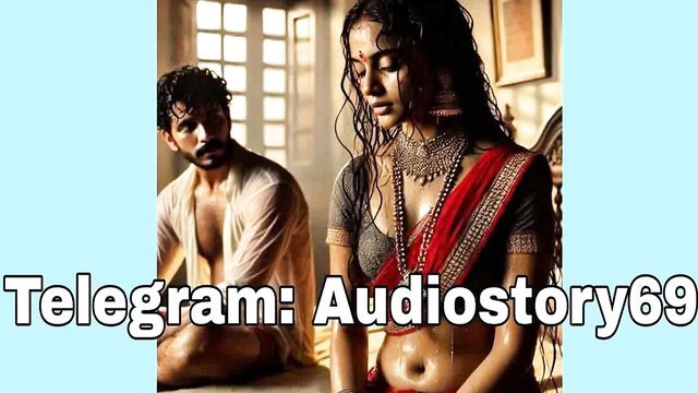 Wet Indian maid in saree seduces shirtless man, erotic hookup tease