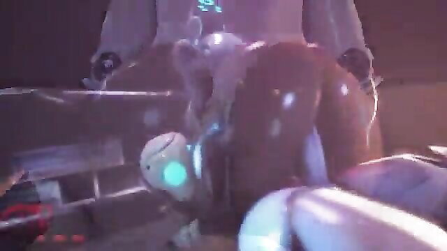 3D hentai thick robot big ass fucked by drone POV