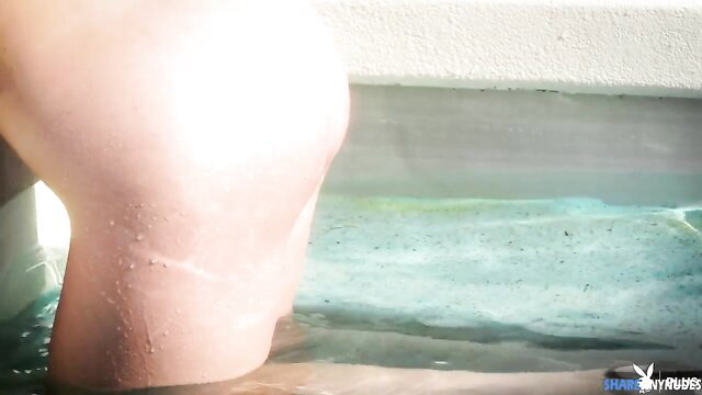 Brooke Tilli's big ass and thighs in wet pool, Playboy Plus