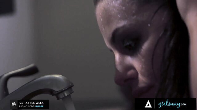 Adriana Chechik squirting face closeup by Jelena Jensen Girlsway