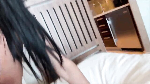 Anissa Kate POV closeup with long black hair, sexy MILF tease