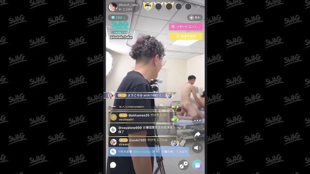 Kato Taka sneaks into JAV AV shoot, exposes nude male models in action