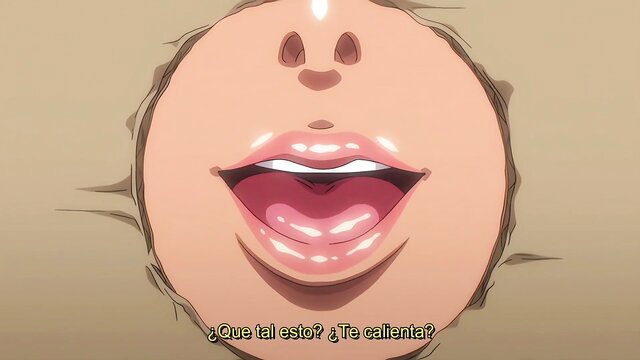 Chii-chan open mouth closeup from Baka Dakedo Chinchin Shaburu hentai