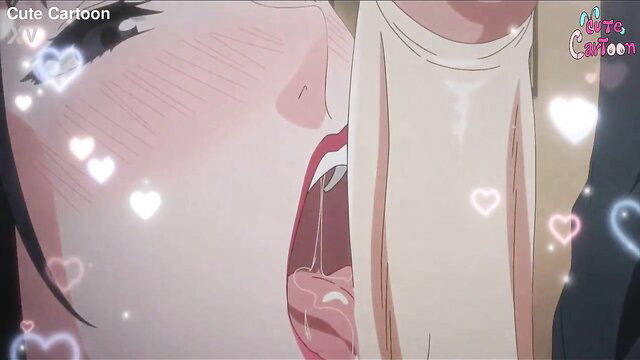 Hentai milf mom open mouth closeup, steamy uncensored temptation