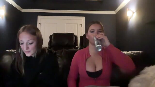 mayamillerrr and friend big boobs in tight tops, casual home chat