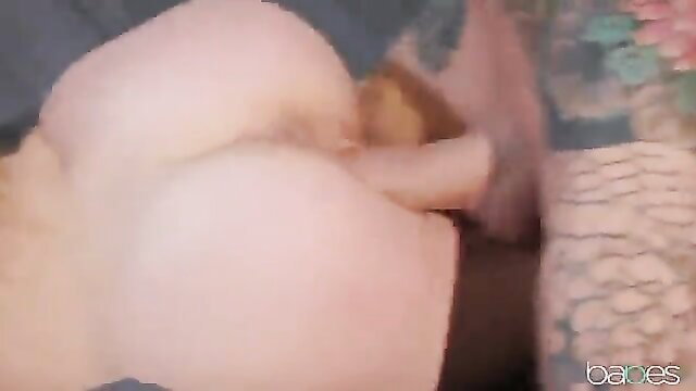 Blonde in red fetish dress fucked doggystyle hardcore closeup