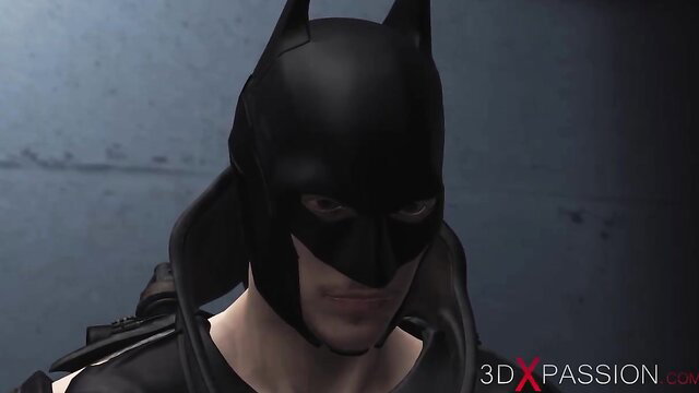 Batman dominates chained slave in 3DXPassion Harley Quinn porn