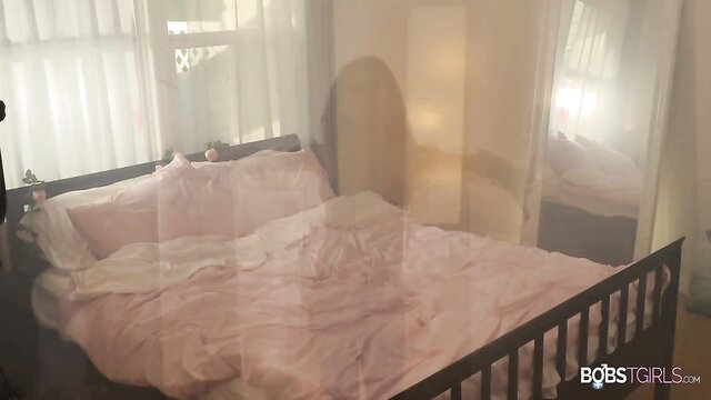 Valeria Atreides in pink bed sheets, Bobs TGirls trans ghost hunt