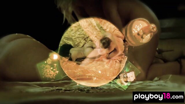 Oily lesbian massage with busty blonde mom and teen GF