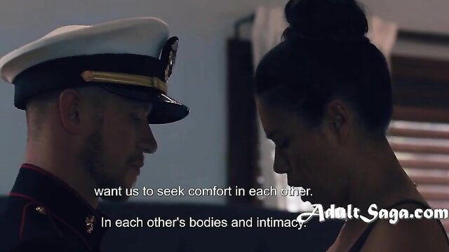 Dana Vespoli seeks intimacy with stepson Oliver in Marine uniform