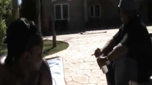 Black BBW Mz Booty teases with huge ass in hot outdoor assjob