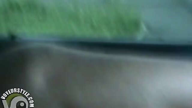 Naked amateur girlfriend flashing tits in public parked car