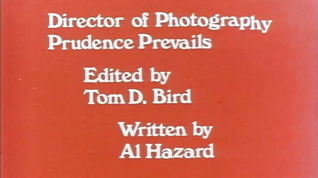 1976 retro porn credits: Prudence Prevails DOP, Tom D. Bird editor, Al Hazard writer