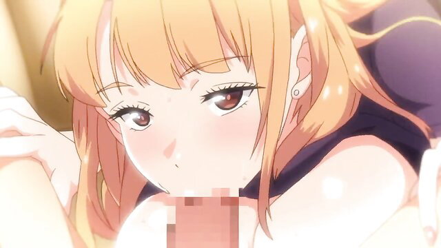 Busty blonde anime elf girl with huge tits in sexy closeup