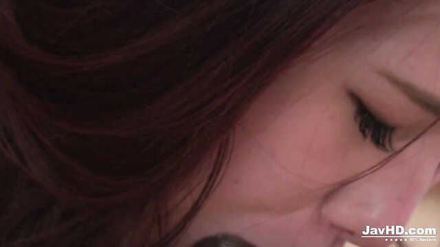 Yukina Saeki closeup profile, seductive eyes and glossy lips