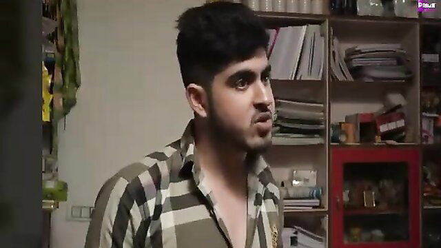 Handsome Indian guy in checkered shirt from Jua Hot Web Series