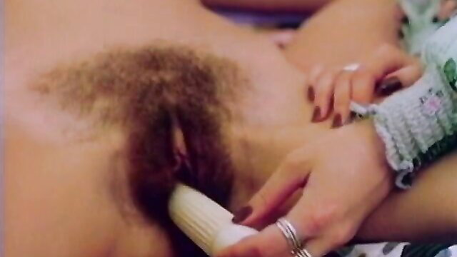 Little Angel fisting hairy pussy in 1976 vintage porno