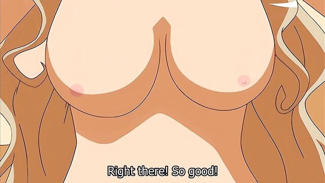 Busty blonde hentai stepmom moans 'Right there! So good!' in rough fuck